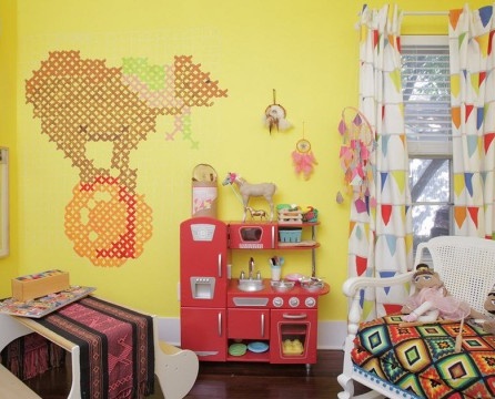 Gelbes Kinderzimmer
