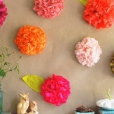 Die Herstellung von dekorativen künstlichen Blumen -1