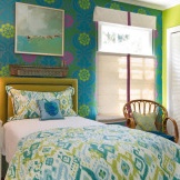 Warna hijau untuk bilik tidur