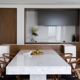 Interior dapur dalam warna-warna neutral