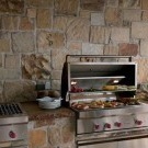 Küchendekoration mit Stein