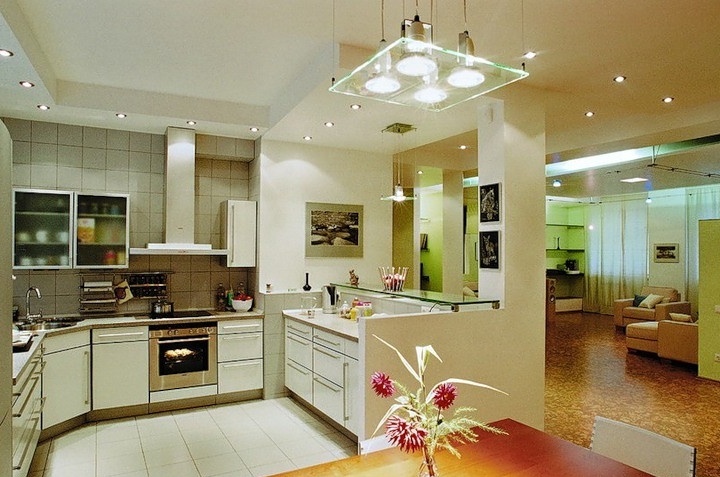 Moderne Küchenbeleuchtung