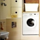 Wie man eine Waschmaschine in ein kleines Badezimmer stellt