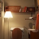 Toilette in einer kleinen Wohnung Ideen