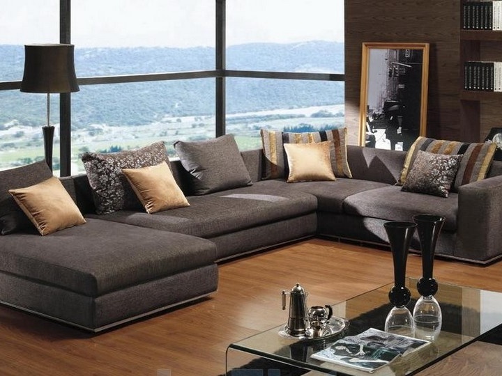 Wohnzimmer Design mit Polstermöbeln