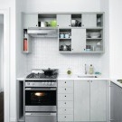 Küche im Chruschtschow-Fotodesign