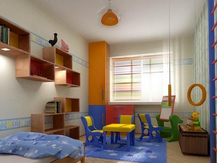 Kleine Kinderzimmer für Jungen