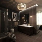Schönes Badezimmer Art Deco Interieur