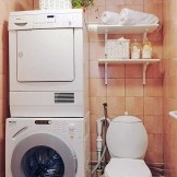Wo man die Waschmaschine in ein kleines Badezimmer stellt