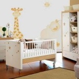 Die Anordnung und Gestaltung des Zimmers für das Baby
