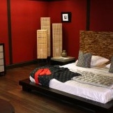 Rotes orientalisches Schlafzimmer