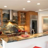 Granit im Inneren der Küche