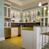 Dapur dalam warna-warna yang menenangkan