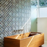 Bilik mandi kayu kontemporari