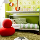 Grün im modernen Design eines Kinderzimmers