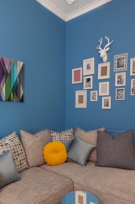 Blaues Wohnzimmer