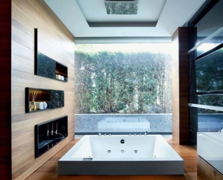 Ciri-ciri reka bentuk bilik mandi moden
