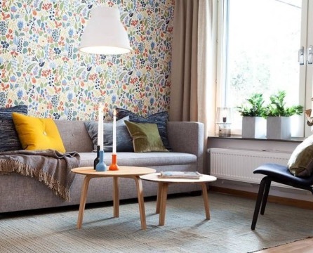 Design einer modernen Wohnung im skandinavischen Stil