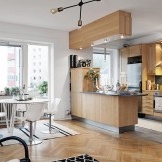 Skandinavischer Stil in einer modernen schwedischen Wohnung