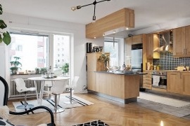 Gaya Scandinavia dalam apartmen swedish moden