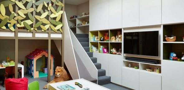 Zweistufiges Kinderzimmer-Design