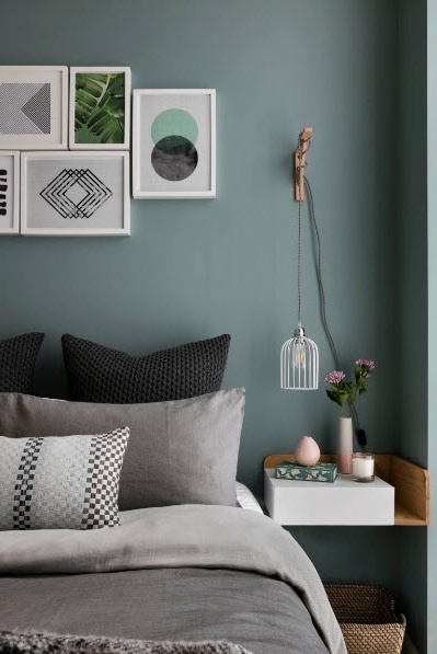 Die Farbkombination von Wänden und Möbeln