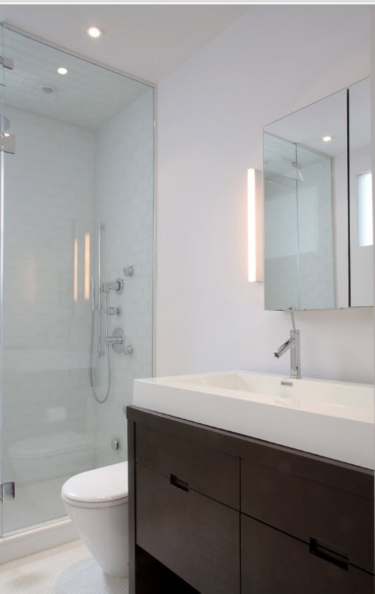 Modernes Design für ein kleines Badezimmer