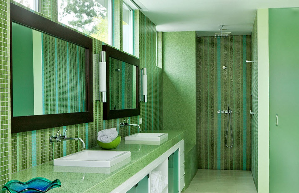 Bilik mandi di hijau
