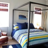 Schlafzimmer in Meeresfarben