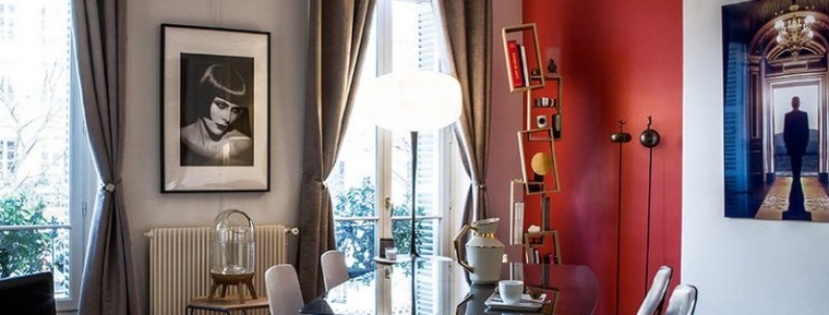 Buntes Design einer Pariser Wohnung